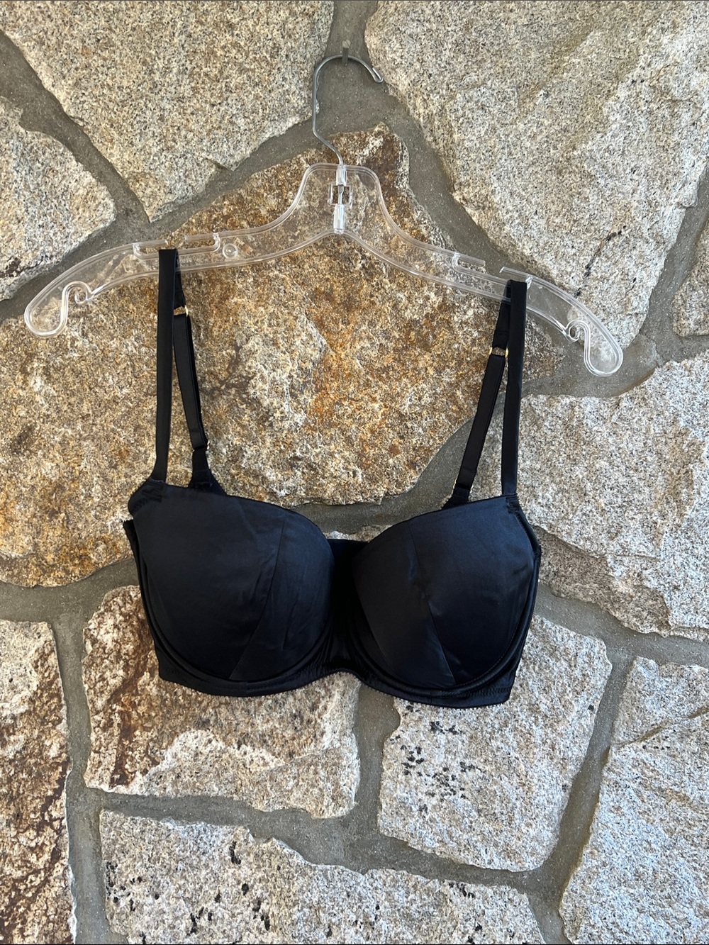 Journelle Everyday Support Black Full Coverage Bra with Adjustable Straps